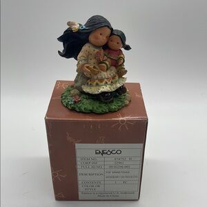 Enesco Friends of the Feather Mom/Baby On Rock Figurine